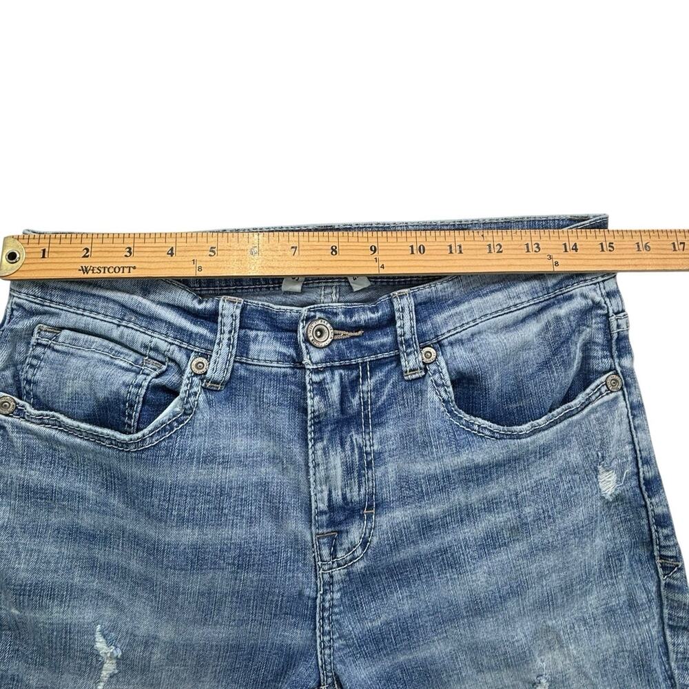 BKE Buckle Alec Straight Leg Jeans Men's 32L Actual 30" W x‎ 33.5"Ins Distressed - Picture 12 of 16